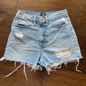 BDG light wash jean shorts
